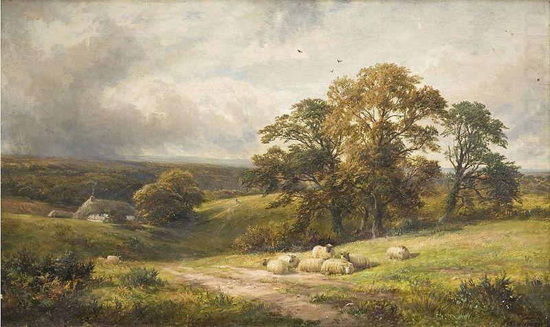 A quiet scene in Derbyshire, George Turner